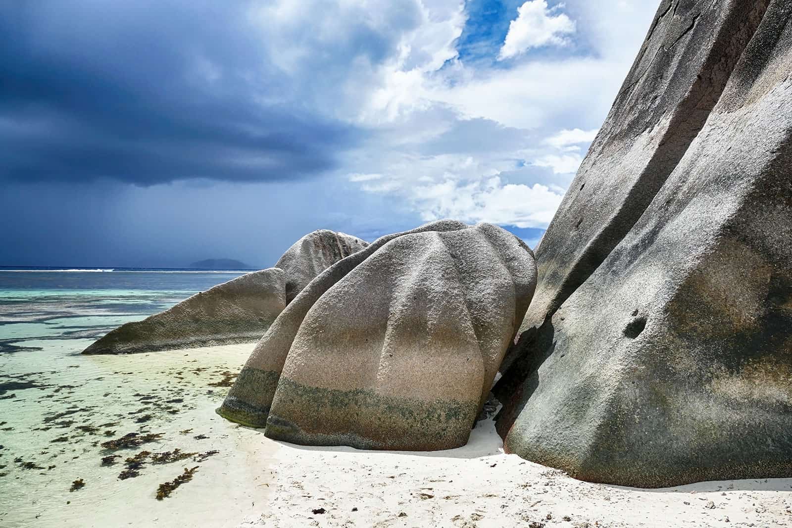 Seychellen Insel La Digue Felsen